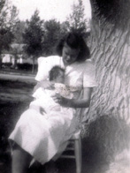 Ann with Gabrielle, 1947
