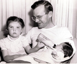 Dick and Gabrielle with Joseph, 1951