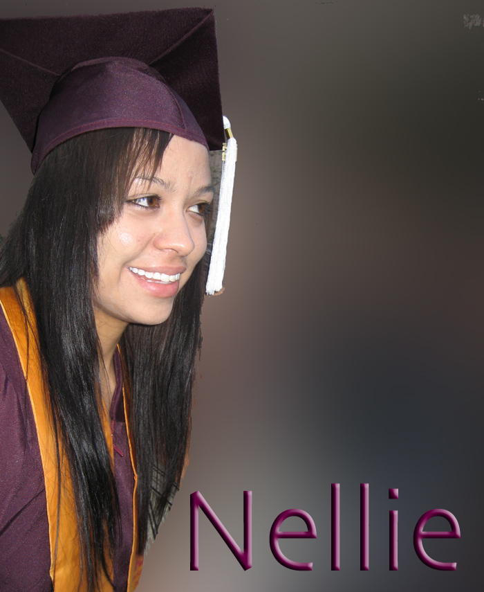 Nellie at graduation